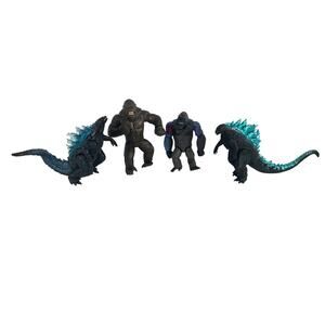 Preowned LOT King Kong Godzilla Kaiju Monsters Toys Action Figures LOT Mixed